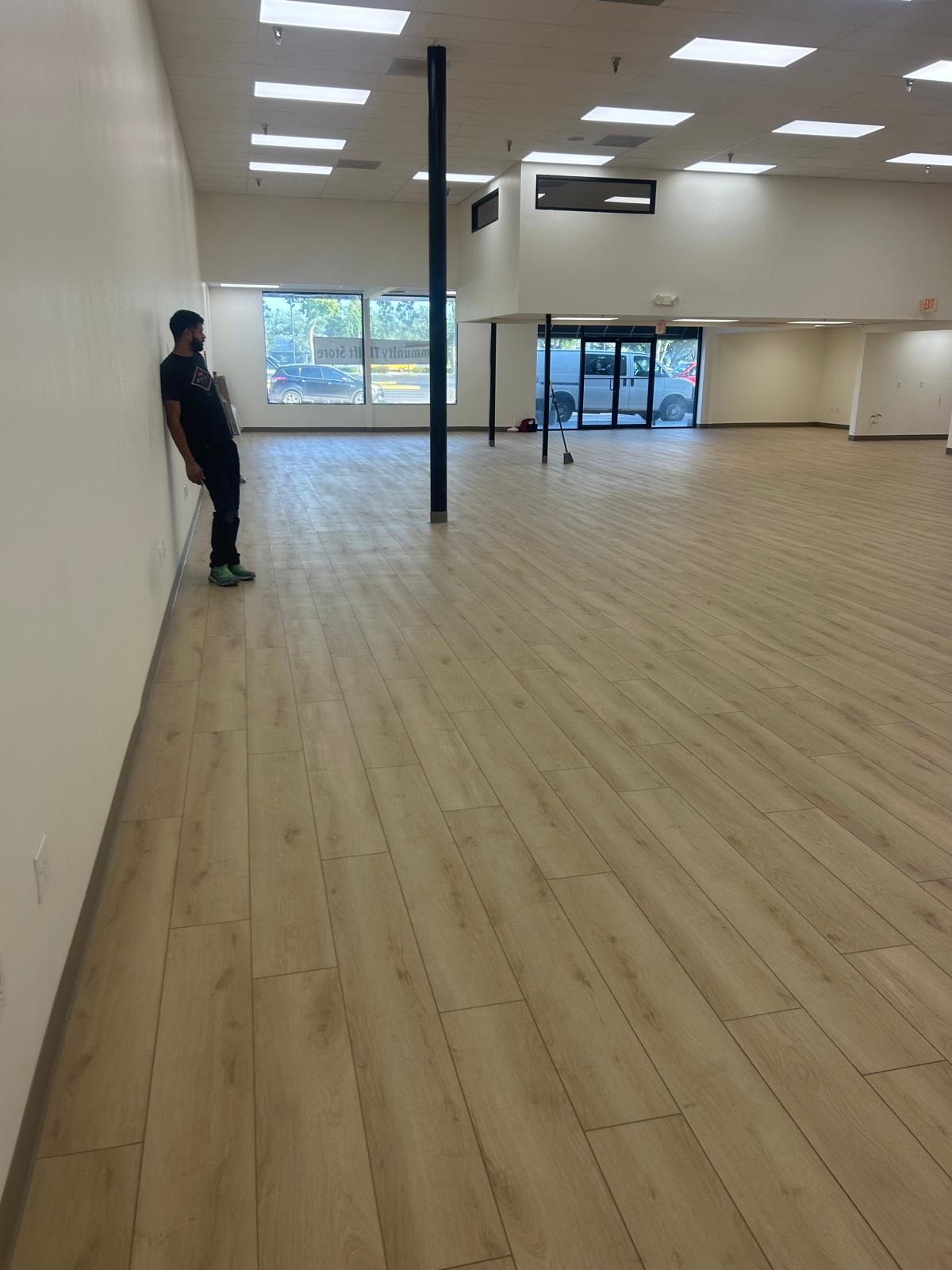 After premium flooring installation